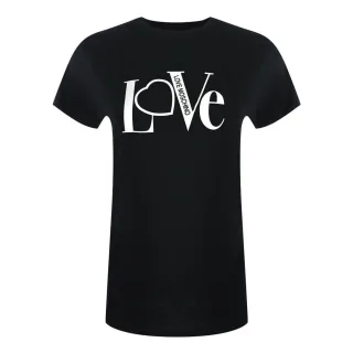 Love Moschino - T-Shirt für Damen, Baumwolle (Schwarz)
