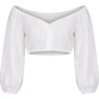 Spieth & Wensky Dirndlbluse Dirndlbluse Germ 3/4 Arm Chiffon offweiß