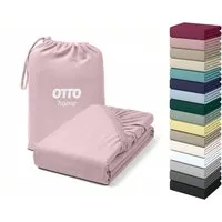 OTTO home Spannbettlaken Cremona, BASIC und PREMIUM Qualität, mit Elasthan, Baumwolle, Jersey (180 g/m), Gummizug: rundum, (1 Stück), bis 20 cm Höhe, Bettlaken ab Gr. 90x200 cm, Strapazierfähig
