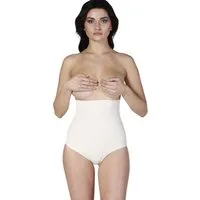 Formangel Miederslip mit hoher Taille und Silikonbund, figurformend, nahtlos, rutschfest (1-St) Nahtlos, Silikonbund gegen Verrutschen