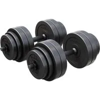 GORILLA SPORTS Kurzhantel E-Series Kurzhantelset 25 mm Kunststoff 30 kg