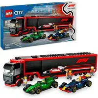 LEGO® F1® Transporter mit RB20 & AMR24 F1® Rennautos (60445), LEGO City Konstruktionsspielsteine, (1086 St), Made in Europe