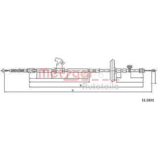 Metzger Handbremsseil Opel Astra J