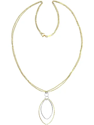 Der Kettenmacher Fantasy Kette 925/- Sterling Silber rhodiniert/vergoldet 60 cm