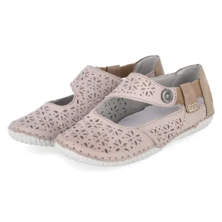 Rieker Barfuß-Ballerinas  Rosa - Gr. 36 -  Leder und Synthetik