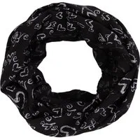 MIRROSI Loop Damen Schal mit Love Herz Muster Weich aus 100% Baumwolle, (ca. 160x44cm Zweimal um den Hals wickelbar, Loop-S), Damen Halstuch Stola ideal für Frühling,Sommer, Herbst