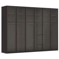 rauch Kleiderschrank Schrank Garderobe SKAT SHINE Breiten 151/201/251/301cm, Höhe 223/235cm (3 verschiedene Ausstattungen BASIC/CLASSIC/PREMIUM (inkl. SOFT-CLOSE) edle Schrankfront mit hochwertigen Glasrahmentüren MADE IN GERMANY