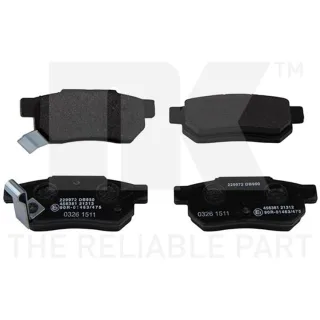 NK Bremsbel?ge hinten Honda Lotus MG Rover