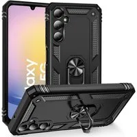 CoolGadget Handyhülle Armor Shield Case für Samsung Galaxy A15 4G / 5G 6,5 Zoll, Outdoor Cover mit Magnet Ringhalterung Handy Hülle für Samsung A15
