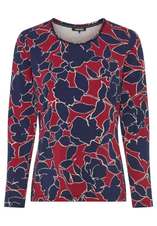Olsen - T-Shirt Long Sleeves Ruby Red - Gr. - 38