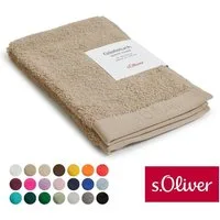 s.Oliver Gästehandtuch s.Oliver, Premium Qualität, 600 gr/m², auch als Sets erhältlich, Walkfrottier (1-St), große Farbauswahl, auch als Duschtuch, Waschhandschuh, Handtuch