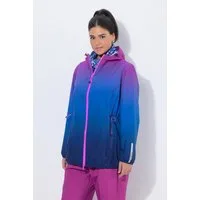Ulla Popken Funktionsjacke Regenjacke leicht wasserdicht Kapuze Zipptaschen