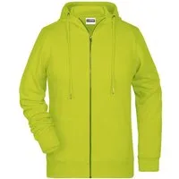 James & Nicholson Kapuzensweatjacke Leicht taillierte Damen Sweatjacke aus French Terry 8025 in Bio-Qualität