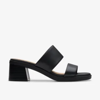 Jaylan Dusk Schwarze Leder-Sandalen