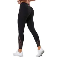 Yvette Leggings Damen Sporthose Lang mit Mesh Blickdicht Fitness, 192A02