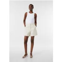 comma Shorts Hose Bouclé-Shorts mit dezentem Glitzergarn