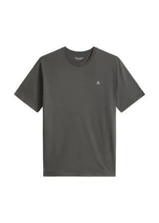 Marc OPolo Casual - T-Shirt regular garment-dyed Light Graphite - Gr. - L