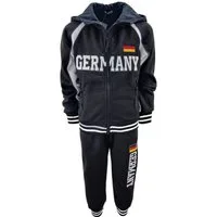 Fashion Boy Jogginganzug Jogginganzug Germany warm für den Winter, in Schwarz, JF337