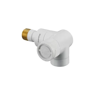 Oventrop Thermostatventil Baureihe E 1163463 1/2", Winkeleck, rechts, weiss