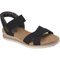 Skechers DESERT KISS-GOLDEN LILY Sandale Sommerschuh, Urlaubsschuh, Sandalette mit Memory Foam