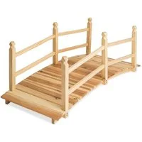 tectake Zierbrücke Gartenbrücke, aus Holz