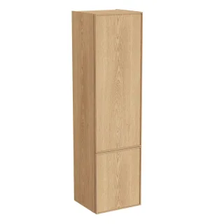 VitrA New Metropole Edge Hochschrank mit 2 Türen mit Türanschlag rechts 40 x 37 x 150 cm,80541 80541