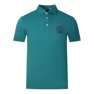 Aquascutum Aldis London Logo Grünes Poloshirt