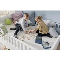 PAIDI Kinderbett LITTLE FLO, vom Baby bis zum Teeni, in mehreren Farben und Breiten (Breite/Länge: 90x200cm + 120X200cm +140x200cm), umbaubar zum Kinder- oder Jugendbett, Bodenbett auch als Sofa nutzbar
