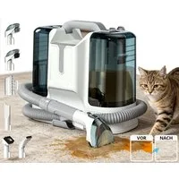 Luckice Teppichreinigungsgerät Bodenschrubber, Nasssauger, Reinigungsmaschine, Geeignet für Sofas,Teppiche, Hohe Saugkraft, 450W,25000Pa,1.8L