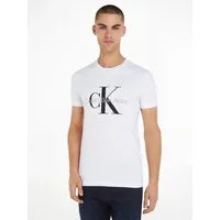 Calvin Klein Jeans T-Shirt ICONIC MONOGRAM SLIM TEE mit großem CK-Print