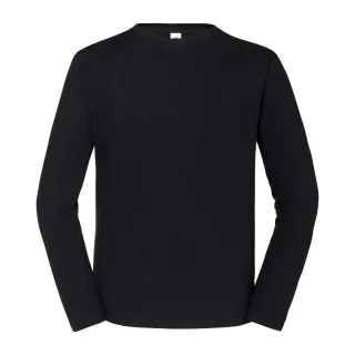 Fruit of the Loom - "Iconic 195" T-Shirt für Herren/Damen Unisex Langärmlig (Schwarz)