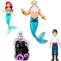 Mattel® Anziehpuppe Disney Prinzessin, Kleine Puppen Arielle Pack