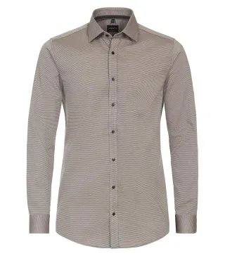 VENTI - Businesshemd braun - Gr. - 38