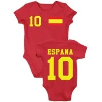 Youth Designz Kurzarmbody Spanien Fußball Kinder Baby Body Strampler Geschenk mit modischen Aufdruck für Jungen und Mädchen