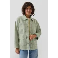 s.Oliver Funktionsjacke Indoor-Jacke Overshirt aus Twill im Relaxed Fit