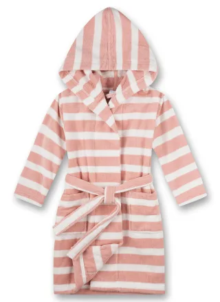 Sanetta - Bademantel/Morningcoat silver pink - Gr. - 104