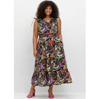 sheego by Joe Browns Etuikleid Maxikleid Ärmellos