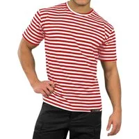 normani Kurzarmshirt Marine T-Shirt Моskau kurzarm Sommer Gestreiftes Marine Shirt