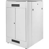 Netzwerkschrank Unique 800x1000 26HE, IT-Schrank hellgrau, 26 Höheneinheiten