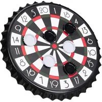 relaxdays Dartscheibe Kronkorken Dartscheibe