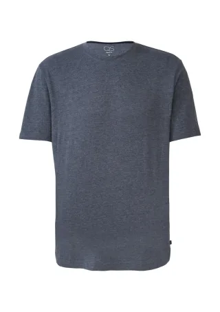 Q/S designed by - Meliertes T-Shirt blau - Gr. - S