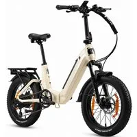 TTGO E-Bike Klapprad 20 Zoll, Fully, Vollfederung, 48V 720Wh, max. 150km, mit Bremslicht, 7 Gang SHIMANO, Kettenschaltung, Heckmotor, 720 Wh, (Faltrad, Softtail, hydr. Scheibenbremse, 150kg belastbar), Drehmomentsensor, Lockout-Federgabel, Elektrofah