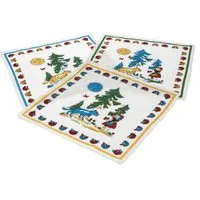 Betz Taschentuch 12 Stück Kinder Stofftaschentücher Größe 26x26 cm Märchen Motiv, (Set, 12-St. 12 Stück), Rotkäppchen Design 2