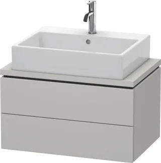 Duravit L-Cube Konsolenwaschtischunterbau wandhängend Betongrau Matt 720x477x400 mm - LC580600707 LC580600707