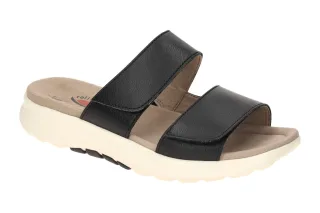 Gabor 86.811.57 ROLLINGSOFT - 2 STRAP Damen Pantoletten Schwarz Bequeme Keils...