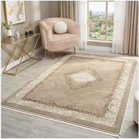 Vimoda Orientteppich Salsa, moderner orientalischer Klassiker Look, Rechteckig, Höhe: 13 mm, Teppich kurzflor modern, dicht, weich, Wohnzimmer, Schlafzimmer