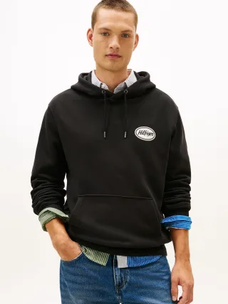 HILFIGER SERVICE STATION HOODIE black - Gr. - S
