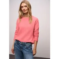STREET ONE Strickpullover mit Rundhals, strukturiert