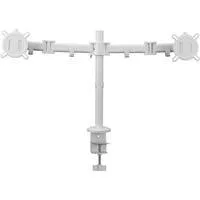 Universal-Doppelmonitorarm DM 2220, Monitorhalterung weiß, für 33 - 81cm (13" - 32") Monitore
