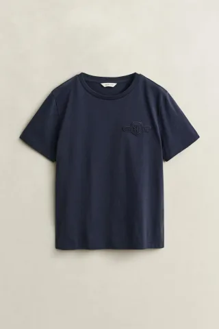 GANT - Tonal Shield T-Shirt evening blue - Gr. - S